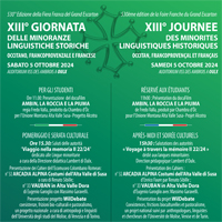 13° GIORNATA DELLE MINORANZE LINGUISTICHE STORICHE: OCCITANO, FRANCOPROVENZALE, FRANCESE